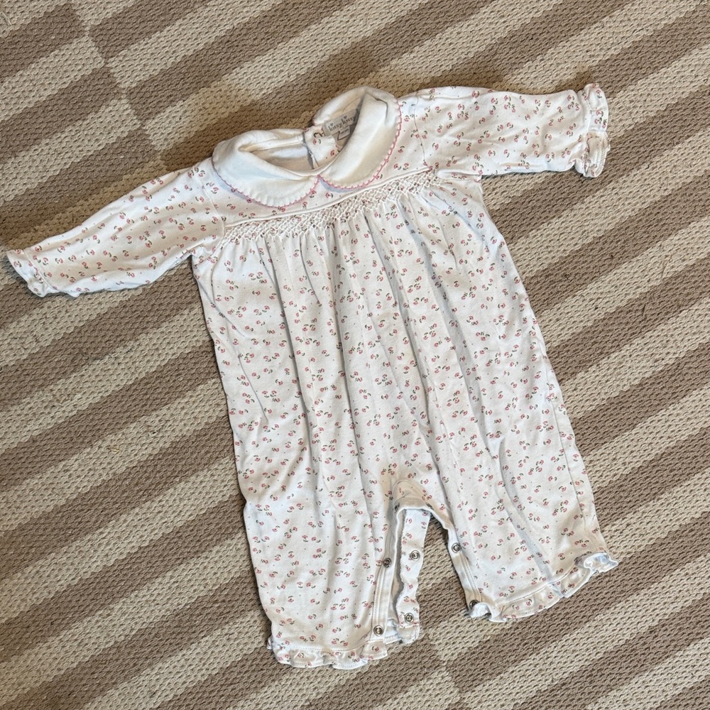 Kissy Kissy Pink Floral Kids Footie